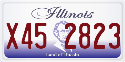IL license plate X452823