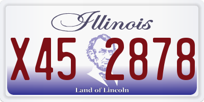 IL license plate X452878