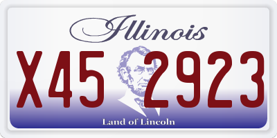 IL license plate X452923