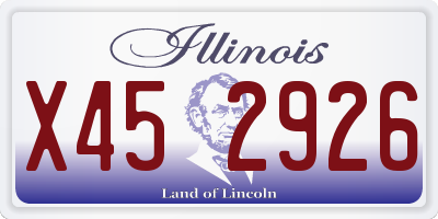 IL license plate X452926