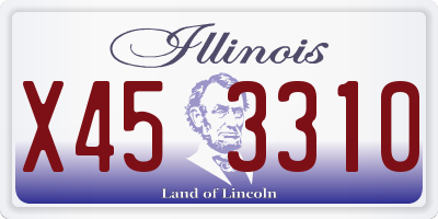 IL license plate X453310