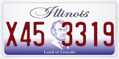 IL license plate X453319