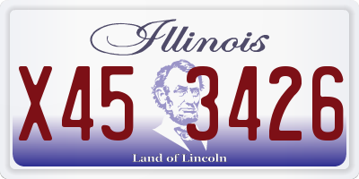 IL license plate X453426