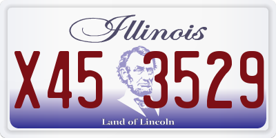 IL license plate X453529