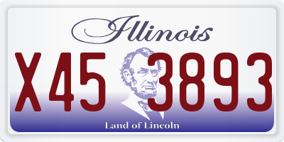 IL license plate X453893