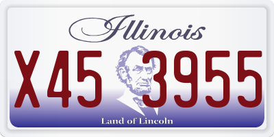 IL license plate X453955