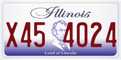 IL license plate X454024