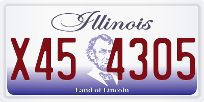 IL license plate X454305