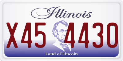 IL license plate X454430