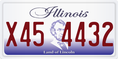 IL license plate X454432