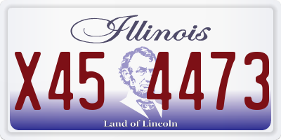 IL license plate X454473