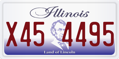 IL license plate X454495