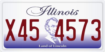 IL license plate X454573
