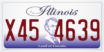 IL license plate X454639