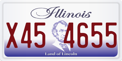 IL license plate X454655