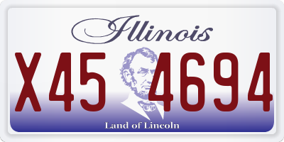 IL license plate X454694