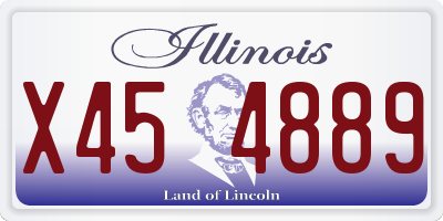 IL license plate X454889