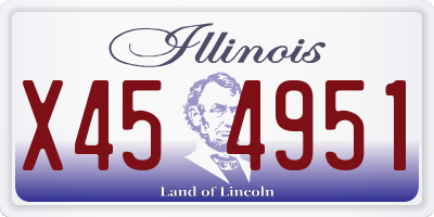 IL license plate X454951