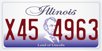 IL license plate X454963