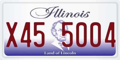 IL license plate X455004