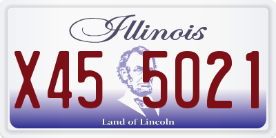 IL license plate X455021