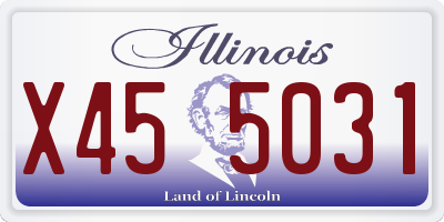 IL license plate X455031