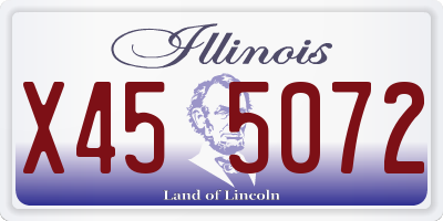 IL license plate X455072