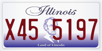 IL license plate X455197