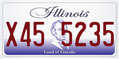 IL license plate X455235