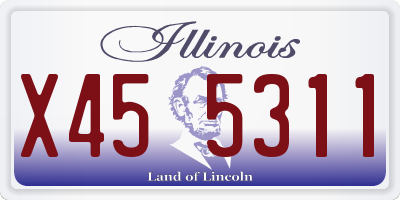IL license plate X455311