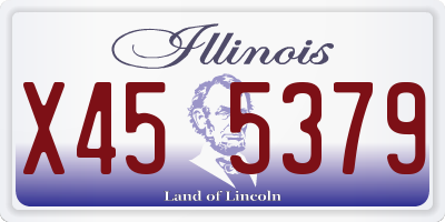 IL license plate X455379
