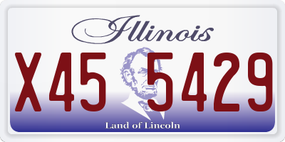 IL license plate X455429