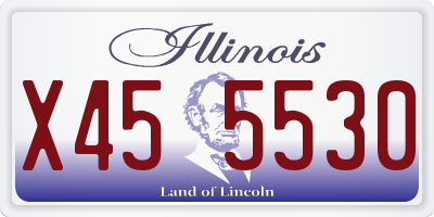 IL license plate X455530
