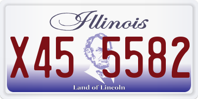 IL license plate X455582
