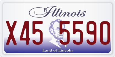 IL license plate X455590