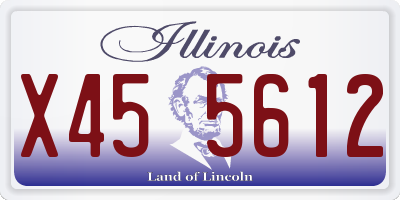 IL license plate X455612
