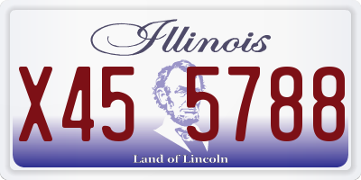 IL license plate X455788