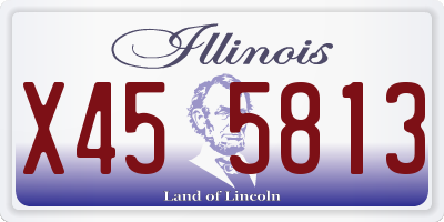 IL license plate X455813
