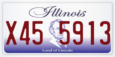 IL license plate X455913