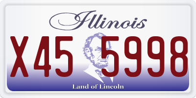 IL license plate X455998