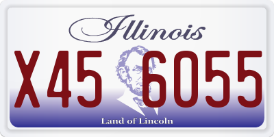 IL license plate X456055