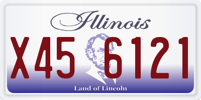 IL license plate X456121
