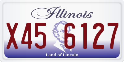 IL license plate X456127