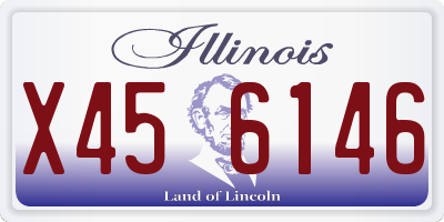IL license plate X456146