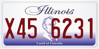 IL license plate X456231