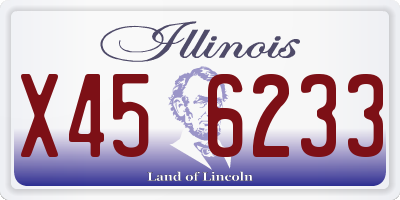 IL license plate X456233