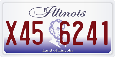 IL license plate X456241