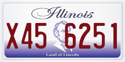 IL license plate X456251