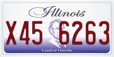 IL license plate X456263