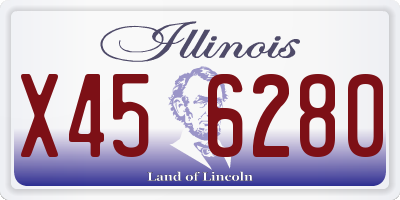 IL license plate X456280
